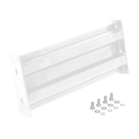 Vestil Bolt-On Style Guard Rail 2 Ft  White GR-F2R-BO-2-WT